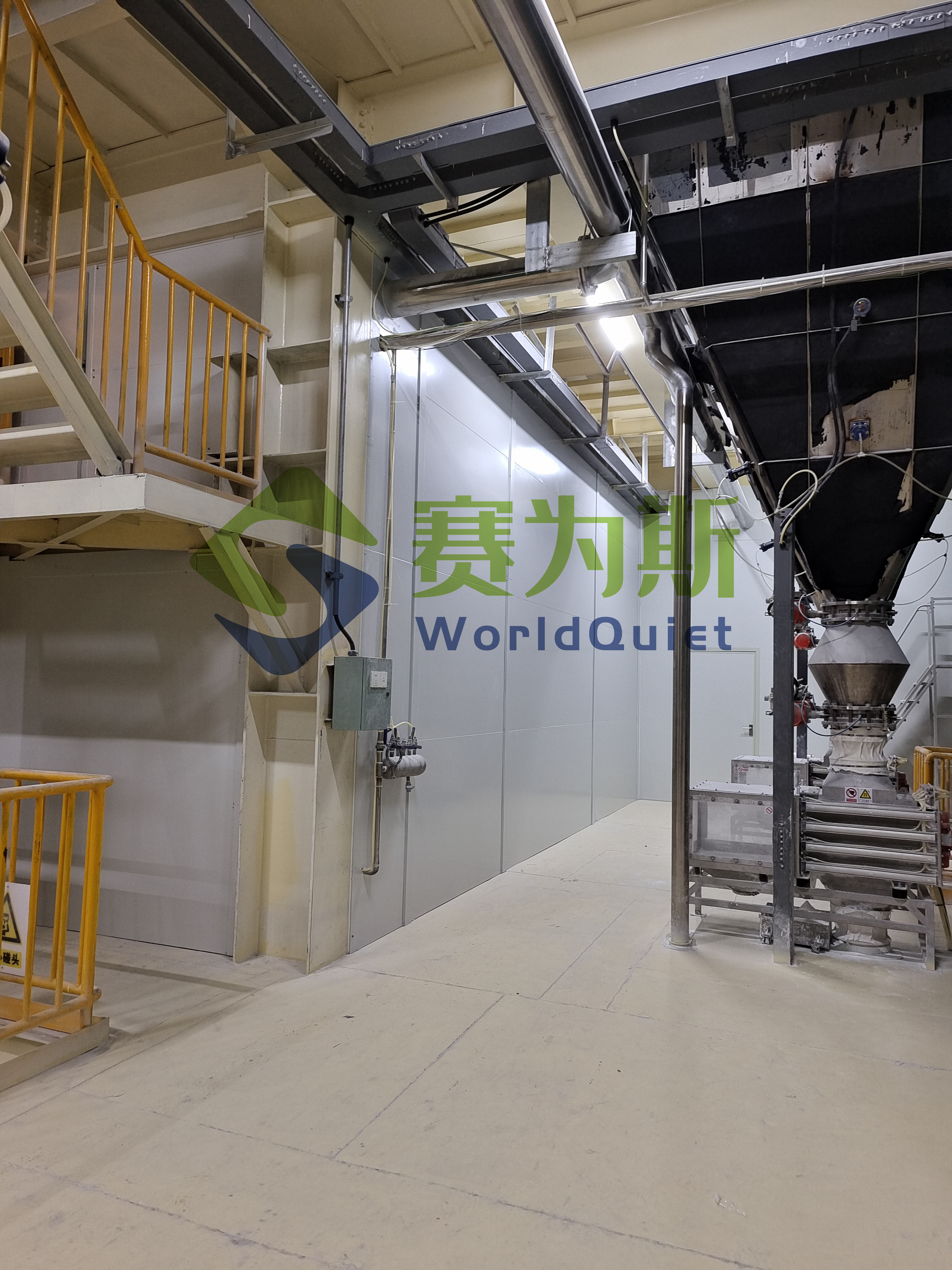 球磨機噪聲治理——常熟錦藝新材料車間降噪